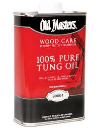 Old Masters 100% Tung Oil - Quart Lacquer, Poly & Urethane Blends