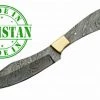 Szco Economy - 9" Arrow Skinner Damascus Blade W/ Brass Bolster Knife Kits