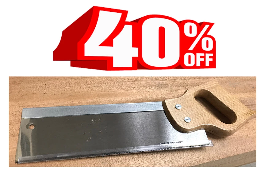 Buyout Clearance German Back Saw - Rip Cut - 10 Tpi - 12" Long 1 Buyout Clearance German Back Saw - Rip Cut - 10 Tpi - 12" Long