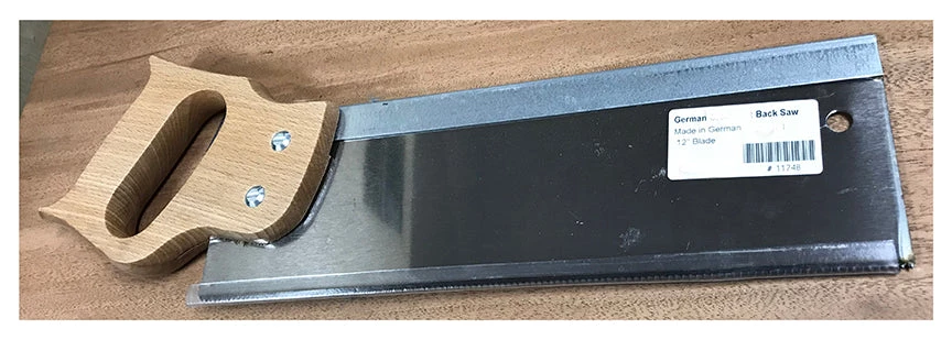 Buyout Clearance German Back Saw - Rip Cut - 10 Tpi - 12" Long 4 Buyout Clearance German Back Saw - Rip Cut - 10 Tpi - 12" Long