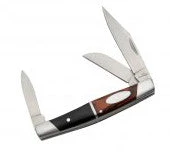 Premium Knife Supply 3 1/2" 3 Blade Burl-wood Folder Pen Knife Knives Completed