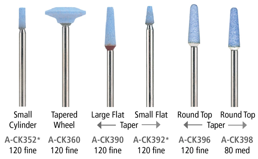 Rotary Tool Accessories Foredom CeramCut Blue Abrasive Stone 3/32" Shank - A-CK322 - Ball - 120 Fine Med 2 Rotary Tool Accessories Foredom CeramCut Blue Abrasive Stone 3/32" Shank - A-CK322 - Ball - 120 Fine Med