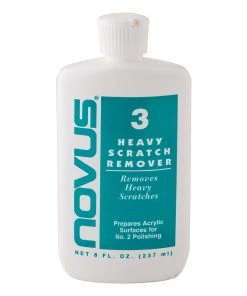 Novus Plastics Polish #3: Heavy Scratch Remover - 8 Oz