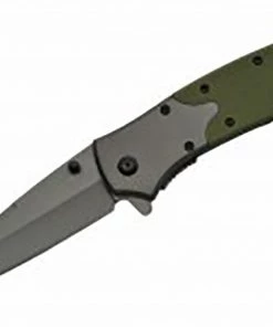 Premium Knife Supply Knives Completed 4.5" G-10 GREEN BIO-HAZARD FOLDING KNIFE Limited Edition