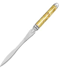 PSI Woodworking Letter Openers & Magnifiers RoundTop Euro Style Curved Blade Letter Opener - Chrome