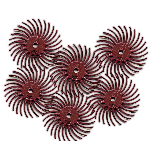 Foredom Scoth-Brite Radial Bristle Discs - 3/4" Dia. Red - 220 Grit - 6 Pack A-4513-6 1 Foredom Scoth-Brite Radial Bristle Discs - 3/4" Dia. Red - 220 Grit - 6 Pack A-4513-6