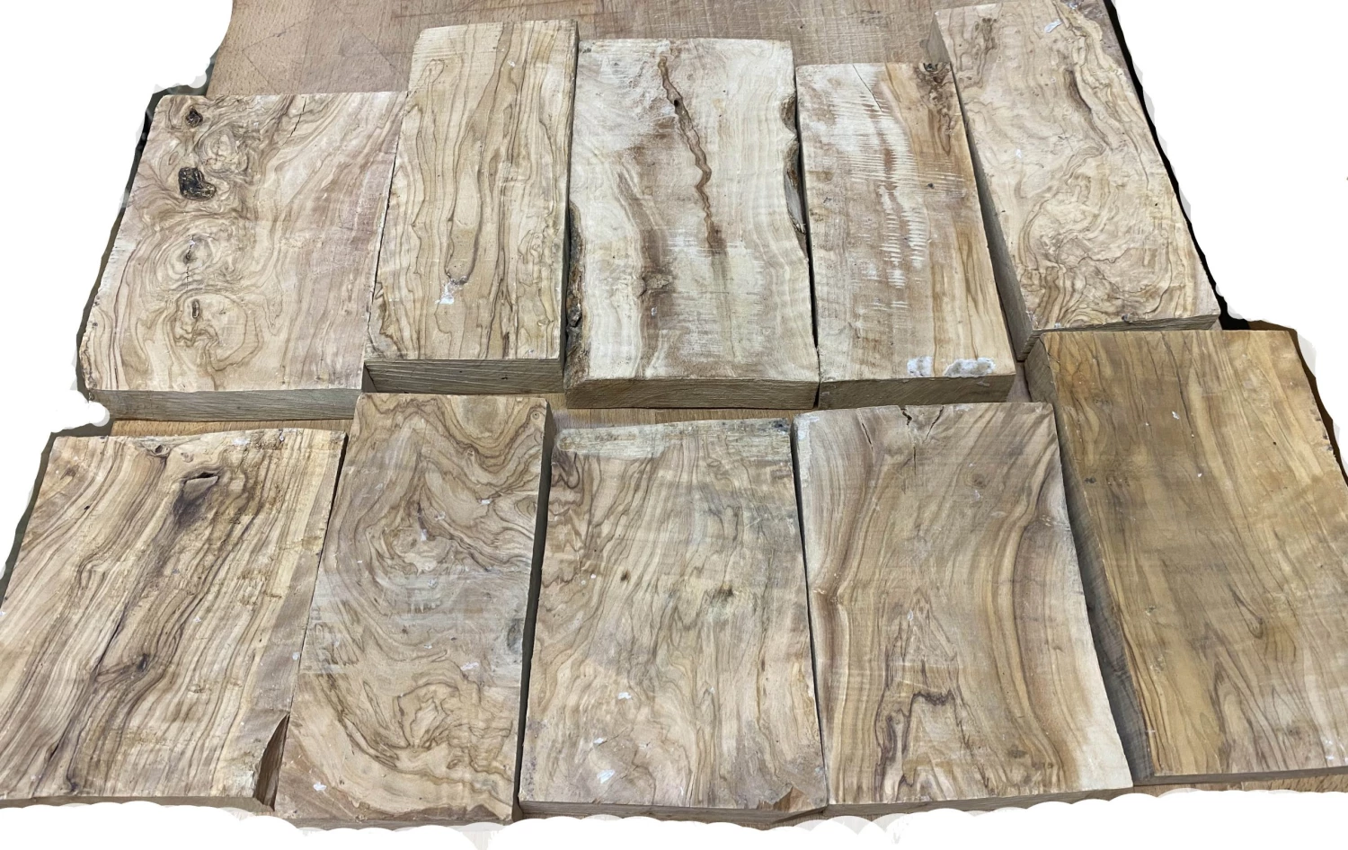 Jarra Holy Land Olivewood Turning Billets - 5/4 - 6/4 4"-6 1/4" (w) 7"-11" (L) 1 Jarra Holy Land Olivewood Turning Billets - 5/4 - 6/4 4"-6 1/4" (w) 7"-11" (L)