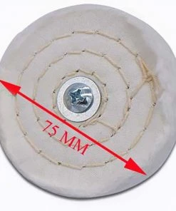 Xiamen Rizheng Industry Co. Ltd 75 Mm / 3in Approx. Buffing Wheel (T-Mop) - 6mm Arbor -3 Pack