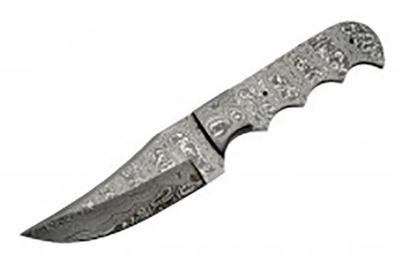 Szco Knife Kits Economy - 8.75" Ho-Chunk Bowie FULL TANG DAMASCUS BLADE BLANK W/Bolster 2 Szco Knife Kits Economy - 8.75" Ho-Chunk Bowie FULL TANG DAMASCUS BLADE BLANK W/Bolster