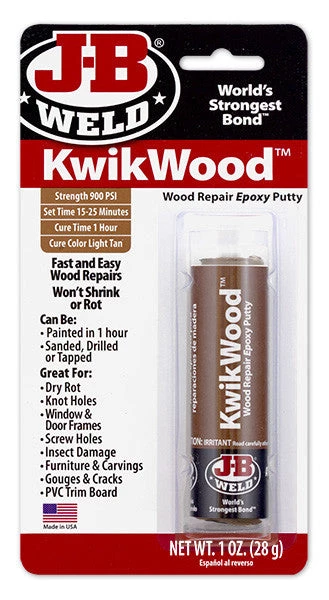 Adhesives JB Weld KwickWood 1 Adhesives JB Weld KwickWood