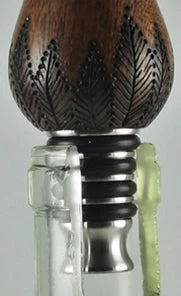 Ruth Niles Bottle Stoppers - Cork Style - Brass - Made In USA