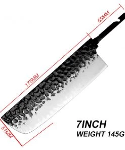 Grand Sharp Japanese Style Nakiri Knife 7" - Damascus AUS10 3 Layer- Hidden Tang - Knife Kits