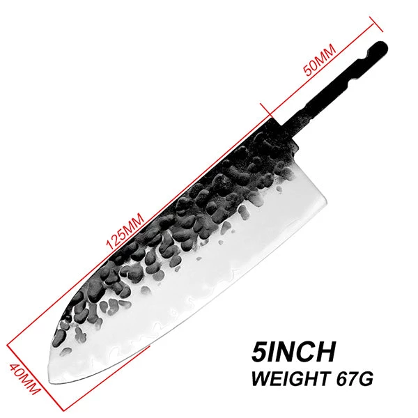 Grand Sharp Japanese Style Santoku 5"" - Damascus AUS10 3 Layer- Hidden Tang - 2 Grand Sharp Japanese Style Santoku 5"" - Damascus AUS10 3 Layer- Hidden Tang -
