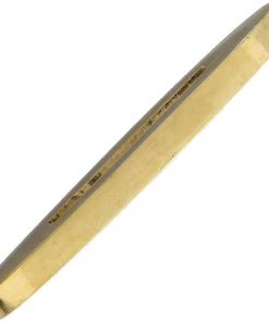 Blue Ridge Knife Supply Knife Making Parts : Finger Guards And Butt Caps Brass Knife Flat Double Guard - 1.88" OAL 5/8" W - SLOT IS 1" L X 3/16" W - BL7707G