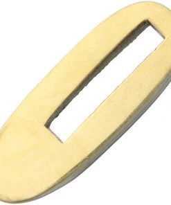Blue Ridge Knife Supply Knife Making Parts : Finger Guards And Butt Caps Brass Single Finger Guard - 1.63" OAL X 5/8" W - SLOT IS 1" L X 3/16W - BL011G