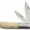 Premium Knife Supply 3.5" 2 BLADE BARLOW KNIFE W/ BONE HANDLE Knives Completed