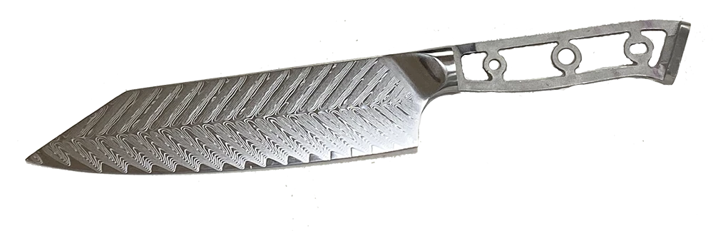 Premium Knife Supply * VG10 Feather Pattern - Bunka Knife Blank - 12" OAL 7" Cut Monthly Sales 2 Premium Knife Supply * VG10 Feather Pattern - Bunka Knife Blank - 12" OAL 7" Cut Monthly Sales