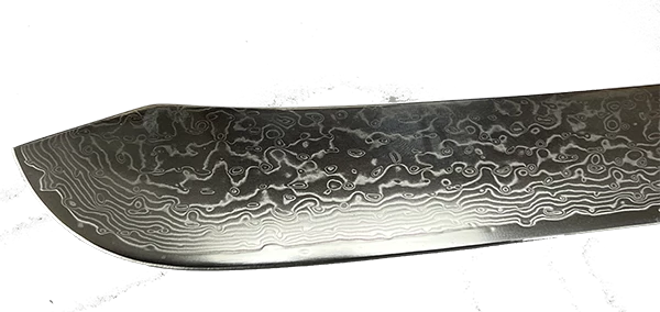 Premium Knife Supply * VG10 Raindrop Pattern - Butcher Knife Blank - 14.25" AOL - VG10 Damascus 2 Premium Knife Supply * VG10 Raindrop Pattern - Butcher Knife Blank - 14.25" AOL - VG10 Damascus