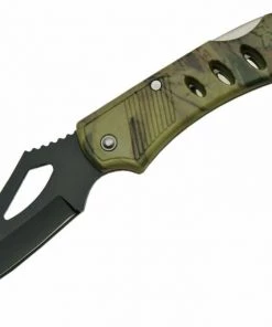 Premium Knife Supply Knives Completed 4" CAMO EAGLE EYE BLACK BLADE FOLDER