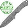 Szco Economy - 8.25" Camp Knife Full Tang Damascus Blade Blank W/Bolster Knife Kits