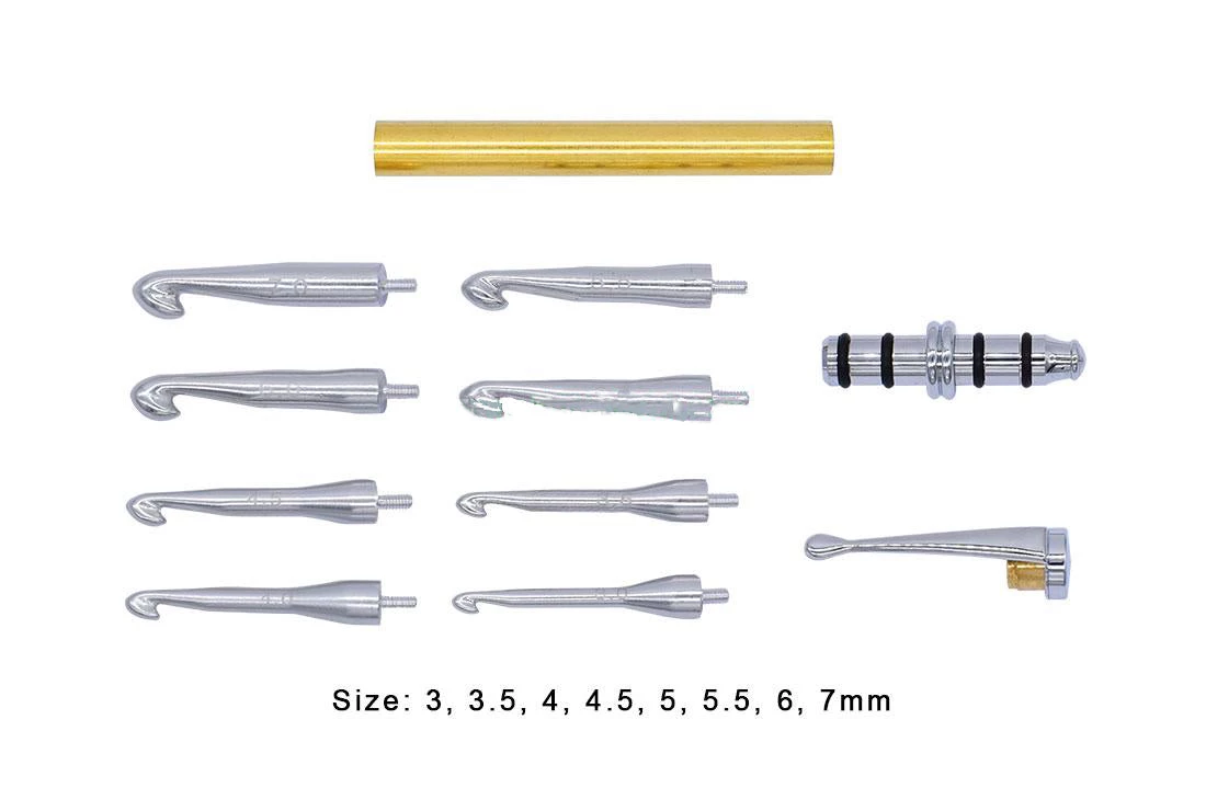 Xiamen Rizheng Industry Co. Ltd Crochet Hook Set - 8 Pc - Chrome 2 Xiamen Rizheng Industry Co. Ltd Crochet Hook Set - 8 Pc - Chrome