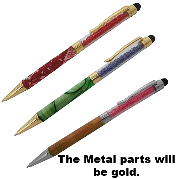 PSI Woodworking Crystal Twist Stylus Pen Kits Pen Kits By Name 1 PSI Woodworking Crystal Twist Stylus Pen Kits Pen Kits By Name