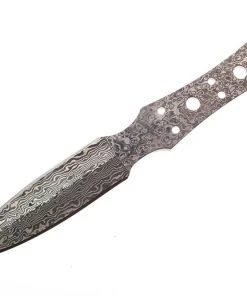 Premium Knife Supply Damascus: San Mai Boot Knife - Double Edge