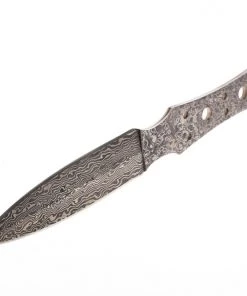 Premium Knife Supply Damascus: San Mai Boot Knife - Double Edge