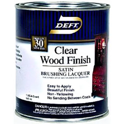 Lancaster Woodturners Finishes And Adhesives Deft Clear Wood Brush-on Lacquer - Gallon - Satin 1 Lancaster Woodturners Finishes And Adhesives Deft Clear Wood Brush-on Lacquer - Gallon - Satin