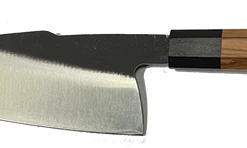 YAI WW Dojo Japanese Style Chef Knife - African Blackwood & Olivewood Octagonal Handle - 440C S.S. - Completed Knife