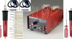 Mastercraver Burnmaster Eagle Set 2-PENS, 10-TIPS & BAG SET Pyrography / Woodburning