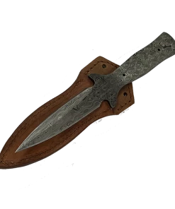 Premium Knife Supply Knife Sheath Leather - SHWW120 - 1-3/8" Opening And 5" Long Fits Fort Worth Boot Dagger Knife Sheaths, Cases, Edge Guards & Displays