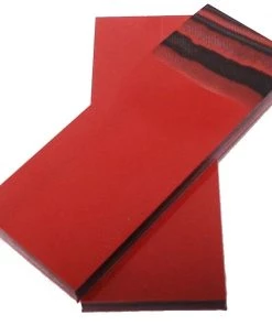 Premium Knife Supply Knife Scales - G10 Red & Black - 4" X 1 1/2" X 1/4"