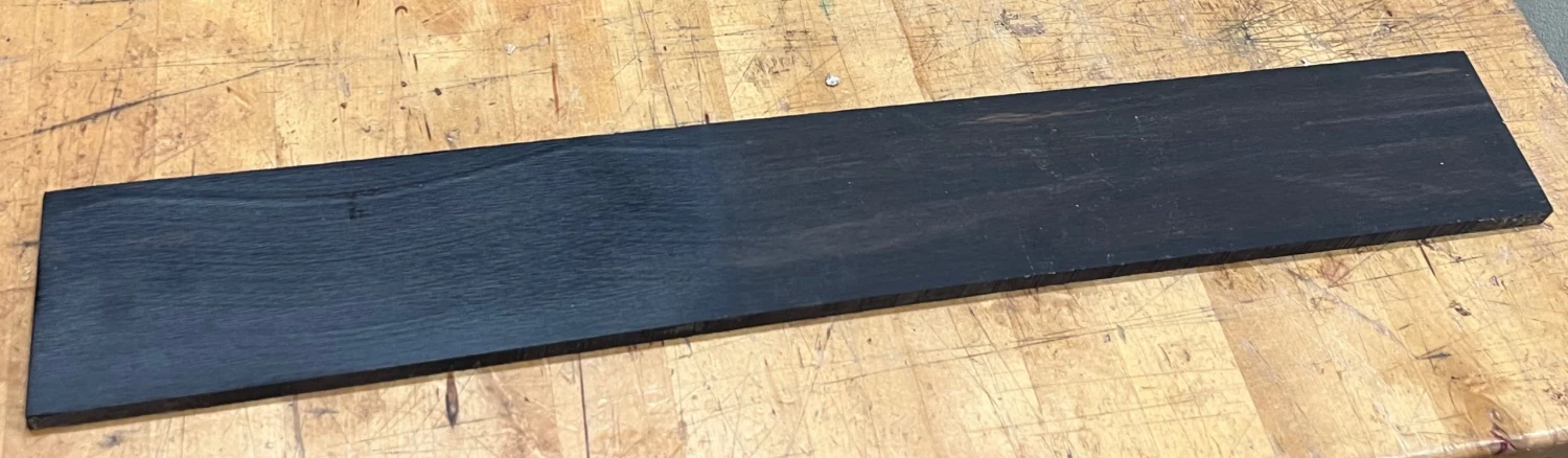 Wood World Gabon Ebony Slabs / Scales / Guitar Parts 21" X 3" X 3/8" Rough Knife Scales & Handles 2 Wood World Gabon Ebony Slabs / Scales / Guitar Parts 21" X 3" X 3/8" Rough Knife Scales & Handles