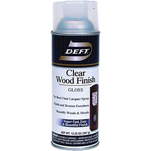 Lancaster Deft Clear 12 Oz Aerosol Lacquer - Gloss 1 Lancaster Deft Clear 12 Oz Aerosol Lacquer - Gloss