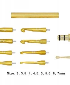 Xiamen Rizheng Industry Co. Ltd Crochet Hook Set - 8 Pc - Gold Seam Rippers