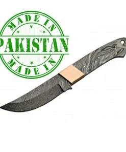 Szco Economy - 9" GunSite Skinner - DAMASCUS BLADE With Copper Bolster