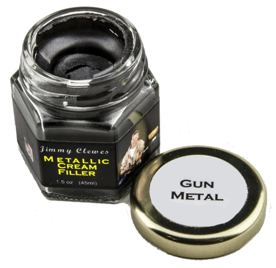 Wood World Of Texas LLC Jimmy Clewes Metallic Cream Filler - Gun Metal Jimmy Clews Embellishment Products 1 Wood World Of Texas LLC Jimmy Clewes Metallic Cream Filler - Gun Metal Jimmy Clews Embellishment Products