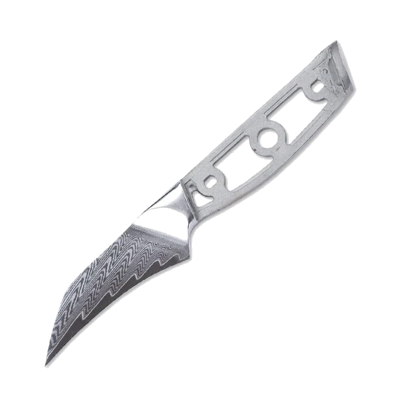Wood World Of Texas LLC * VG10 Wave Pattern - Paring Knife Blank - Hawkbill - VG10 Damascus 1 Wood World Of Texas LLC * VG10 Wave Pattern - Paring Knife Blank - Hawkbill - VG10 Damascus