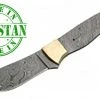 Szco Economy - 8.7" Ft Griffin FULL TANG DAMASCUS BLADE BLANK W/Brass Bolster Knife Kits