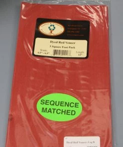 Sauers & Company Veneer - Red Dyed Veneer Pack