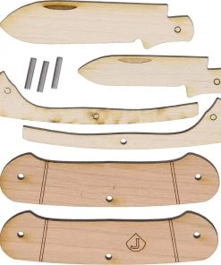 Blue Ridge Knife Supply * JJ's Wooden Canoe Knife Kit - Canoe Style - Gift Tin Knife Kits
