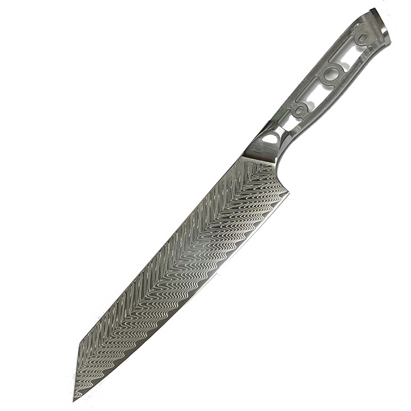 Grand Sharp * VG10 Feather Pattern - Kiritsuke Knife Blank - 13.5" OAL 8.5" Cut Monthly Sales 1 Grand Sharp * VG10 Feather Pattern - Kiritsuke Knife Blank - 13.5" OAL 8.5" Cut Monthly Sales