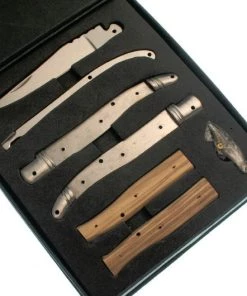 Premium Knife Supply Laguiole Folder Kit With Olivewood Handles Knife Kits