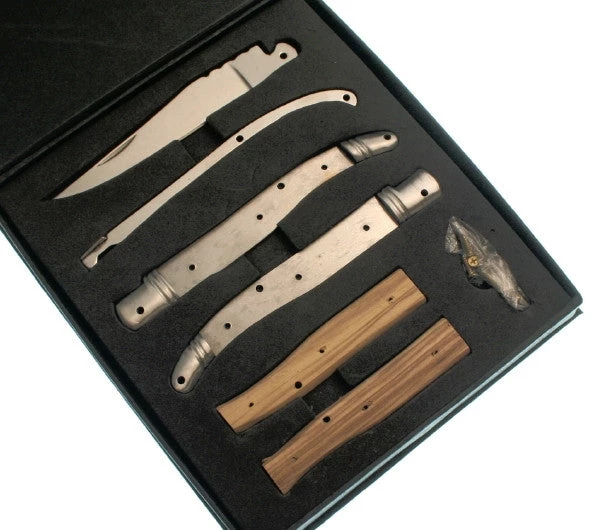 Premium Knife Supply Laguiole Folder Kit With Olivewood Handles Knife Kits 1 Premium Knife Supply Laguiole Folder Kit With Olivewood Handles Knife Kits
