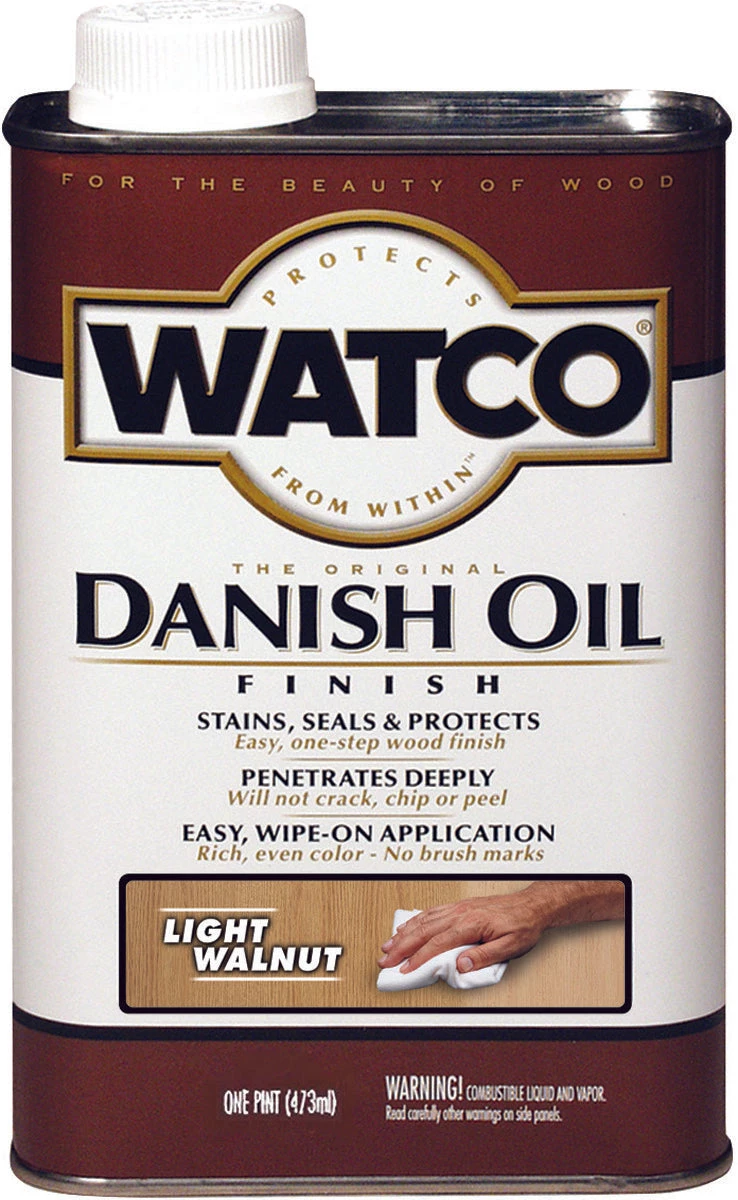 Barracuda Watco Danish Oil - Quart - Light Walnut Lacquer, Poly & Urethane Blends 1 Barracuda Watco Danish Oil - Quart - Light Walnut Lacquer, Poly & Urethane Blends