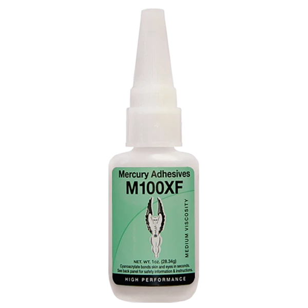 Mercury Adhesive High Performance CA - M100XF HIGH PERFORMANCE ARF CA - 1 Oz 1 Mercury Adhesive High Performance CA - M100XF HIGH PERFORMANCE ARF CA - 1 Oz