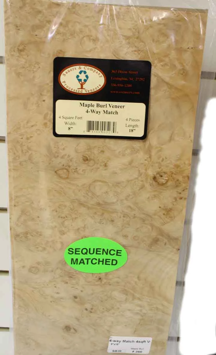 Sauers & Company Veneer - Maple Burl Veneer Pack 1 Sauers & Company Veneer - Maple Burl Veneer Pack
