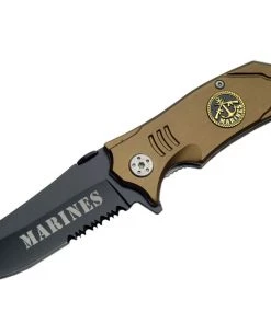 Premium Knife Supply 4.5" "Marines" Rescue Knife Limited Edition - Tan Knives Completed