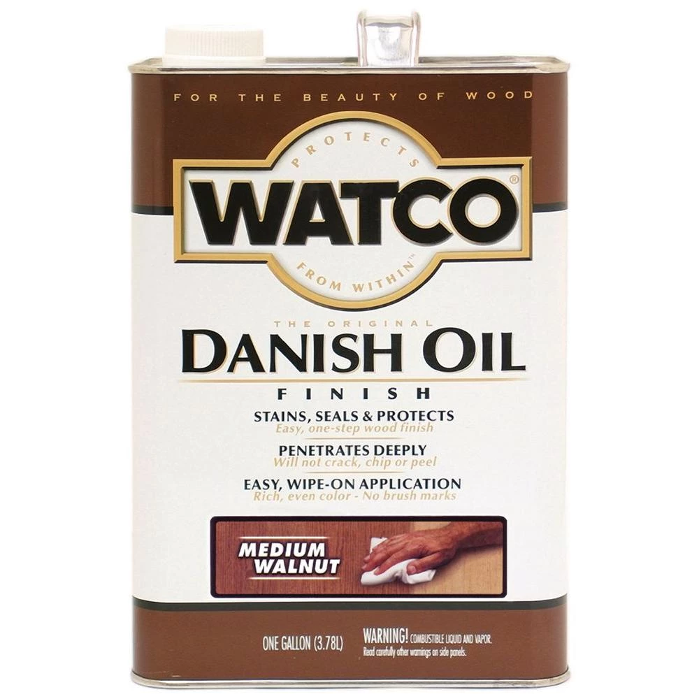 Barracuda Watco Danish Oil - Quart - Medium Walnut 1 Barracuda Watco Danish Oil - Quart - Medium Walnut